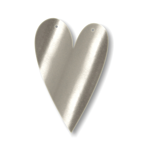 Акриловая подвеска для растяжки "Сердце", серебро Акриловая подвеска для растяжки "Сердце", серебро 135937